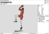 Player Kevin Embroidery File 6 sizes