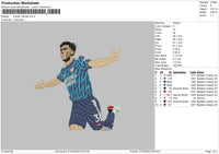 Kieran Tierney Embroidery File 4 size