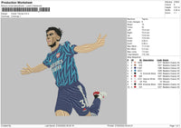 Kieran Tierney Embroidery File 4 size