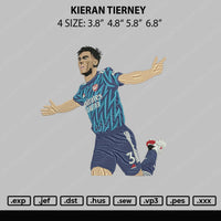 Kieran Tierney Embroidery File 4 size