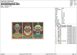 Clowns2511 Embroidery File 6 sizes