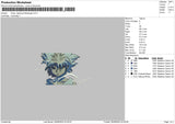 Killua Lightning Rectangle Embroidery File 4 size