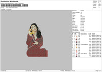 Kim Kardashian Embroidery File 4 size