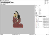 Kim Kardashian Embroidery File 4 size