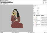 Kim Kardashian Embroidery File 4 size