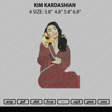 Kim Kardashian Embroidery File 4 size