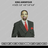 King Aminpour Embroidery File 4 size