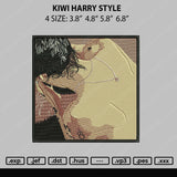 Kiwi Harry Style Embroidery File 4 size
