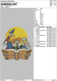 Mickey Halloween 1607 Embroidery File 6 sizes