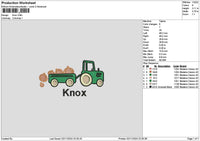 Knoxcar Embroidery File 6 sizes