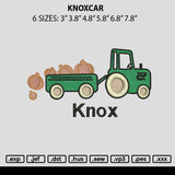 Knoxcar Embroidery File 6 sizes