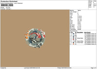 Fish 0207 Embroidery File 6 sizes
