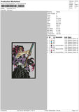 Kokushibo Embroidery File 4 size