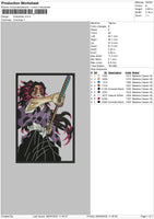 Kokushibo Embroidery File 4 size