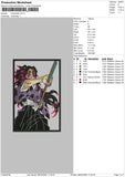Kokushibo Embroidery File 4 size