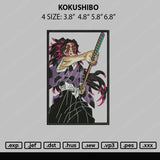 Kokushibo Embroidery File 4 size