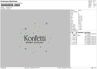 Konietti Embroidery File 6 sizes
