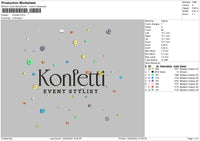 Konietti Embroidery File 6 sizes