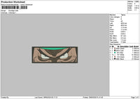 Kurohigerectangle Embroidery File 6 sizes