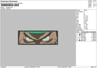 Kurohigerectangle Embroidery File 6 sizes