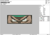 Kurohigerectangle Embroidery File 6 sizes
