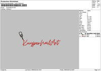 Kuypertext Embroidery File 6 sizes