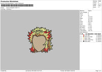 Kyujuro Rengoku Embroidery File 4 size