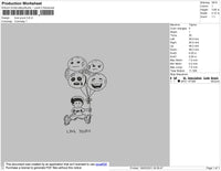 Love Yourz 03 Ver Embroidery File 4 size