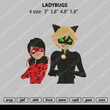 Ladybugs Embroidery File 4 size
