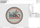 LA 1980 Embroidery File 6 size