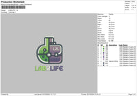 Lab2lifetext Embroidery File 6 sizes