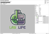 Lab2lifetext Embroidery File 6 sizes