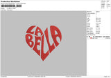 La Bella Embroidery File 4 size