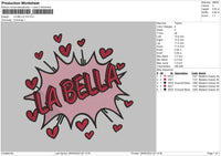 La Bella Embroidery File 4 size