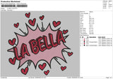 La Bella Embroidery File 4 size