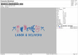 Labor & Delivery Embroidery File
