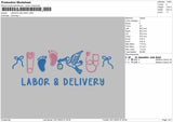 Labor & Delivery Embroidery File