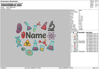 Nametext 1908 Embroidery File 6 sizes