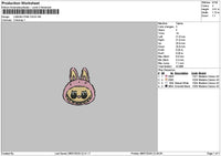 Labupink Face Embroidery File 6 sizes