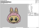 Labupink Face Embroidery File 6 sizes