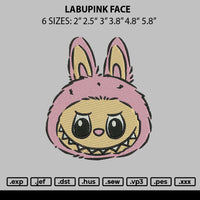 Labupink Face Embroidery File 6 sizes