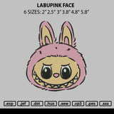 Labupink Face Embroidery File 6 sizes