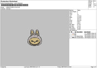 Labupurple Face Embroidery File 6 sizes