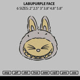 Labupurple Face Embroidery File 6 sizes