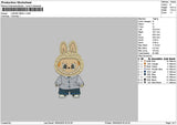 Labu Small 02 Embroidery File 6 sizes