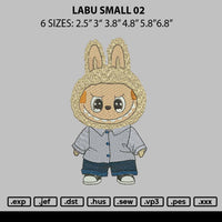 Labu Small 02 Embroidery File 6 sizes