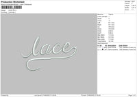 Lace Embroidery File 4 size