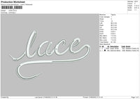 Lace Embroidery File 4 size