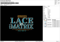 Lace Vs Matrix V2 Embroidery File 5 sizes