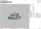 Lace Vs Reality Embroidery File 5 sizes